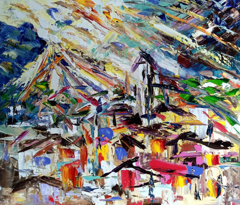 Alba Montana – original oil artwork by Antonino Puliafico