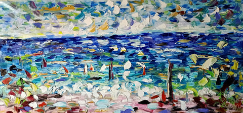 Blu Spuma – original oil painting by Antonino Puliafico