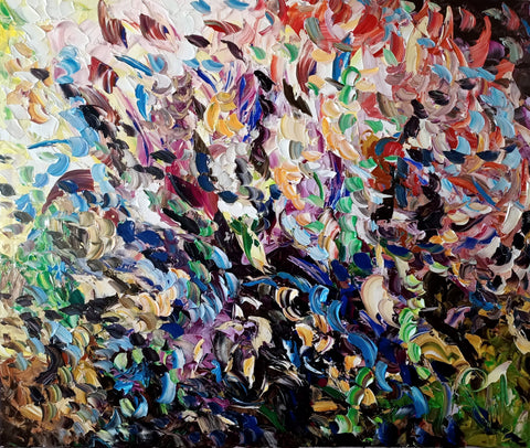Blu Garden – original acrylic painting by Antonino Puliafico