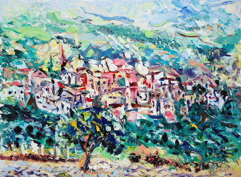 Campagna Toscana – original oil painting by Antonino Puliafico