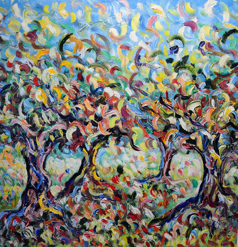 Campo di Ulivi – original oil painting by Antonino Puliafico