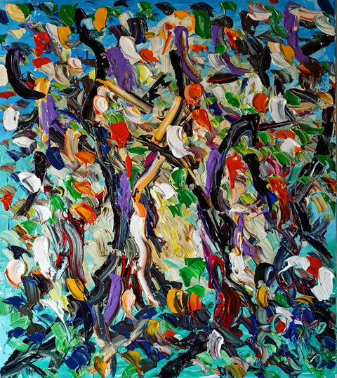 Catene – original acrylic painting by Antonino Puliafico