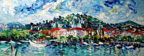 Costa Ligure – original oil painting by Antonino Puliafico