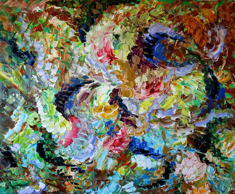 Dervisci Rotanti – original oil painting by Antonino Puliafico
