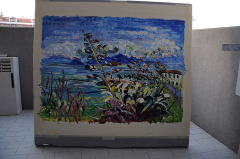 Agave e Cielo Blu – additional view of the original artwork by Antonino Puliafico