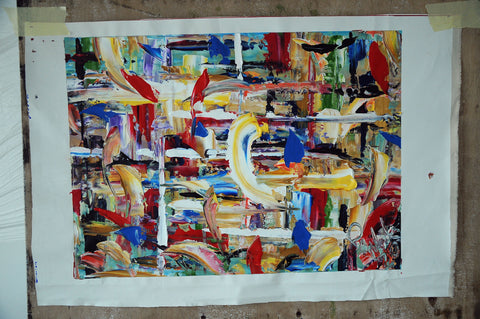 Foglie Spazzate dal Vento – material and colour detail by Antonino Puliafico