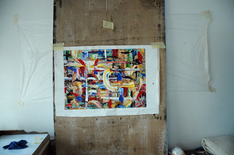 Foglie Spazzate dal Vento – additional view of the original artwork by Antonino Puliafico