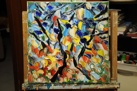Verso Sera – close-up detail of texture and colour by Antonino Puliafico