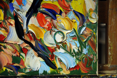 Verso Sera – expressive surface and gesture detail by Antonino Puliafico