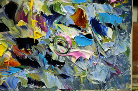 Fruscio di Luce – expressive surface and gesture detail by Antonino Puliafico