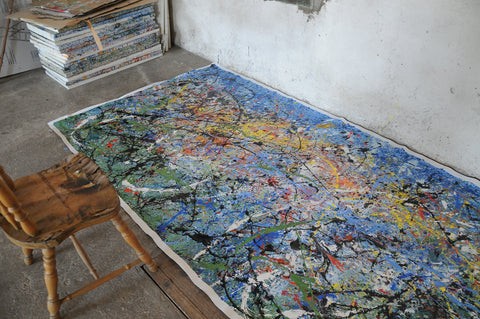 Onde al Tramonto – additional view of the original artwork by Antonino Puliafico