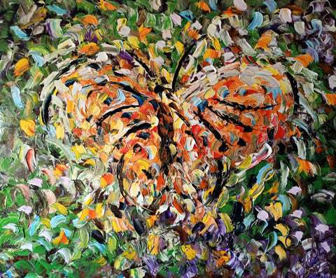 Falena – original oil artwork by Antonino Puliafico