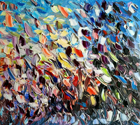 Fiamma - original acrylic on canvas by Antonino Puliafico