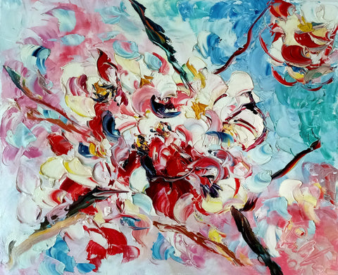 Fiori di Pesco – original oil painting by Antonino Puliafico