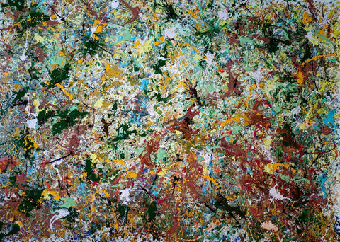 Foglie Vibranti – original enamel artwork by Antonino Puliafico