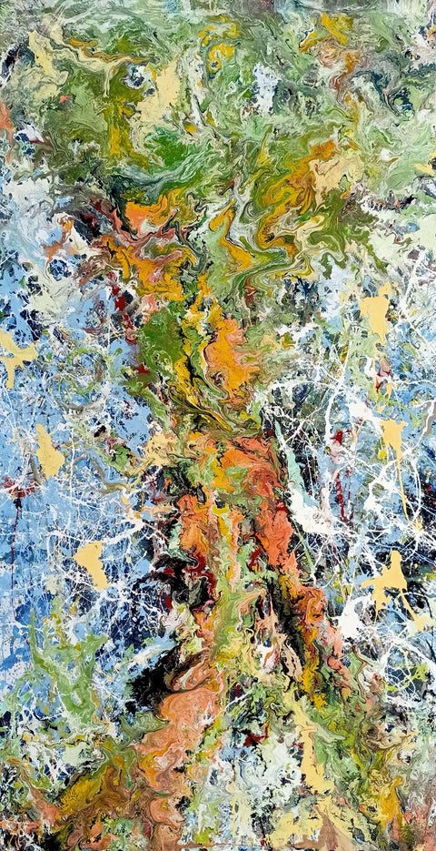 Gemme Dripping - original enamel on canvas by Antonino Puliafico