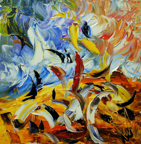 Giochi di Sabbia – original oil painting by Antonino Puliafico