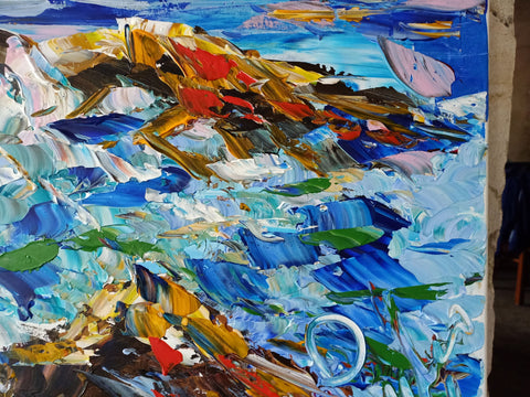 Rocce e Onde – additional view of the original artwork by Antonino Puliafico