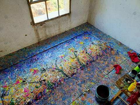 Fiori Dripping – material and colour detail by Antonino Puliafico