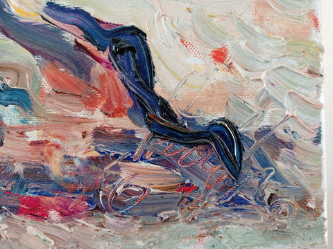 Luce e Uliveto – detail of layered surface and expressive marks by Antonino Puliafico