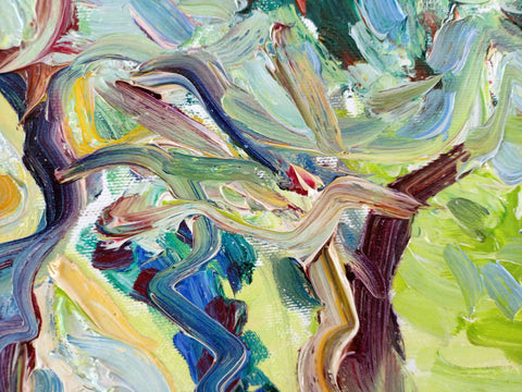 Luce e Uliveto – artwork detail showing surface depth and gesture by Antonino Puliafico