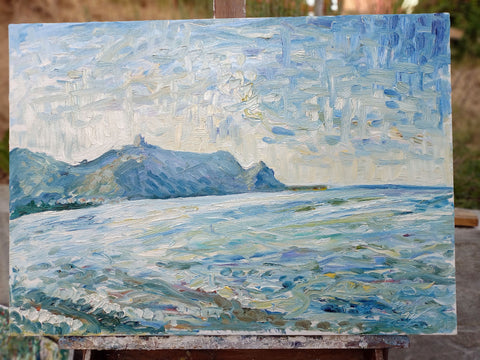 Tindari Azzurro – close-up detail of texture and colour by Antonino Puliafico