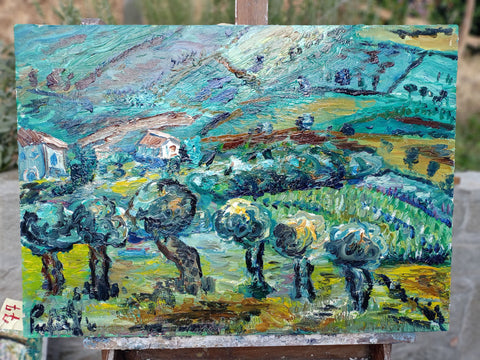 Casette con Ulivi – close-up detail of texture and colour by Antonino Puliafico