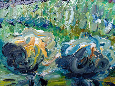 Casette con Ulivi – artwork detail showing surface depth and gesture by Antonino Puliafico