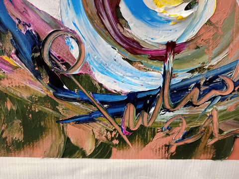 Occhi che ti guardano – close-up detail of texture and colour by Antonino Puliafico