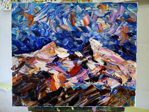 Neve Bollente – close-up detail of texture and colour by Antonino Puliafico