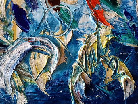 Rinascita – material and colour detail by Antonino Puliafico