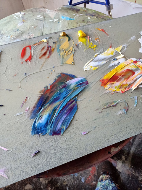 Ali al Crepuscolo – expressive surface and gesture detail by Antonino Puliafico