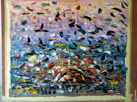 Ali al Crepuscolo – material and colour detail by Antonino Puliafico