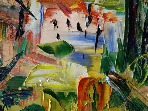 Borgo Verona – palette-knife and expressive surface detail by Antonino Puliafico