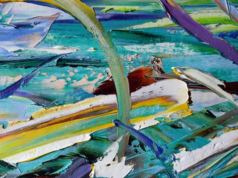 Alito di Mare – palette-knife and expressive surface detail by Antonino Puliafico