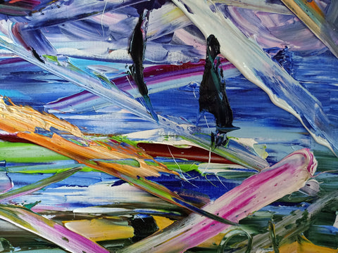 Destino – palette-knife and expressive surface detail by Antonino Puliafico