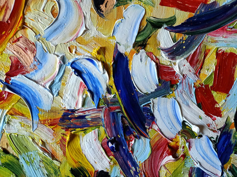 Esenza Fiorita – additional close-up of the original oil painting by Antonino Puliafico