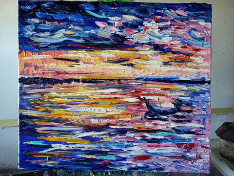 Abbandonarsi al Crepuscolo – colour and material detail by Antonino Puliafico