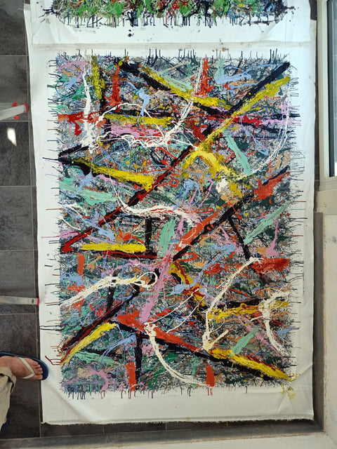 Memorie – close-up detail of texture and colour by Antonino Puliafico