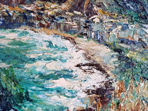 Cefalù in Burrasca - material and colour detail by Antonino Puliafico