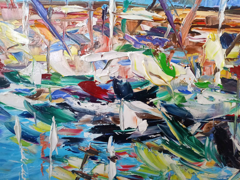 Abbaglio Marino – additional close-up of the original painting by Antonino Puliafico