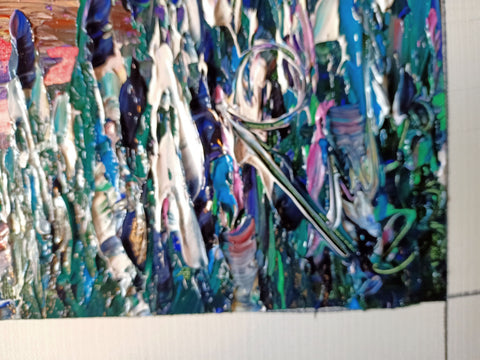Volare – detail view 4 of the original painting by Antonino Puliafico