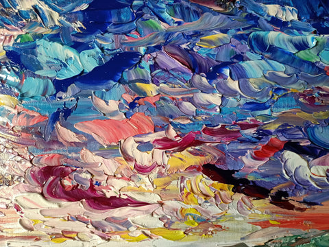 Volare – detail view 5 of the original painting by Antonino Puliafico