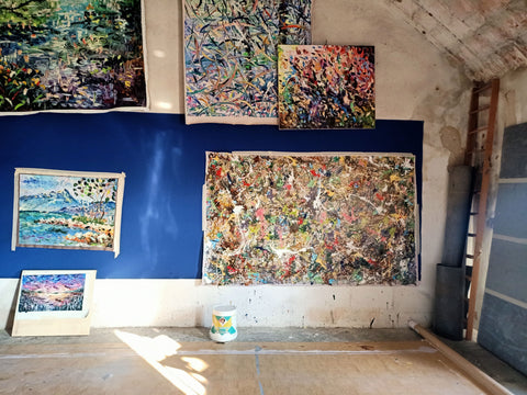 Mandorle Croccanti – artwork detail showing surface depth and gesture by Antonino Puliafico