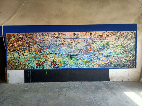 Riflessi Smeraldo – additional detail of the original painting by Antonino Puliafico