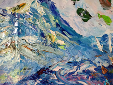 Textural detail of Lago di Garda a Cisano by Antonino Puliafico