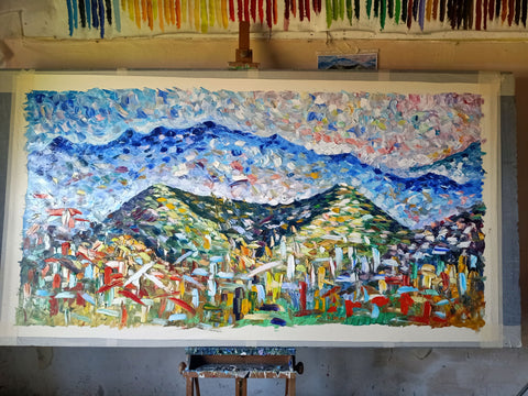 Colour detail of Terre Etnee by Antonino Puliafico
