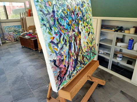Forza Vibrante – artwork detail showing surface depth and gesture by Antonino Puliafico