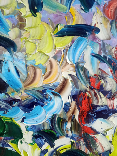 Colour detail of Sbuffo di Azzurro by Antonino Puliafico