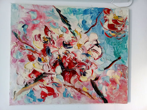 Fiori di Pesco – close-up detail of texture and colour by Antonino Puliafico